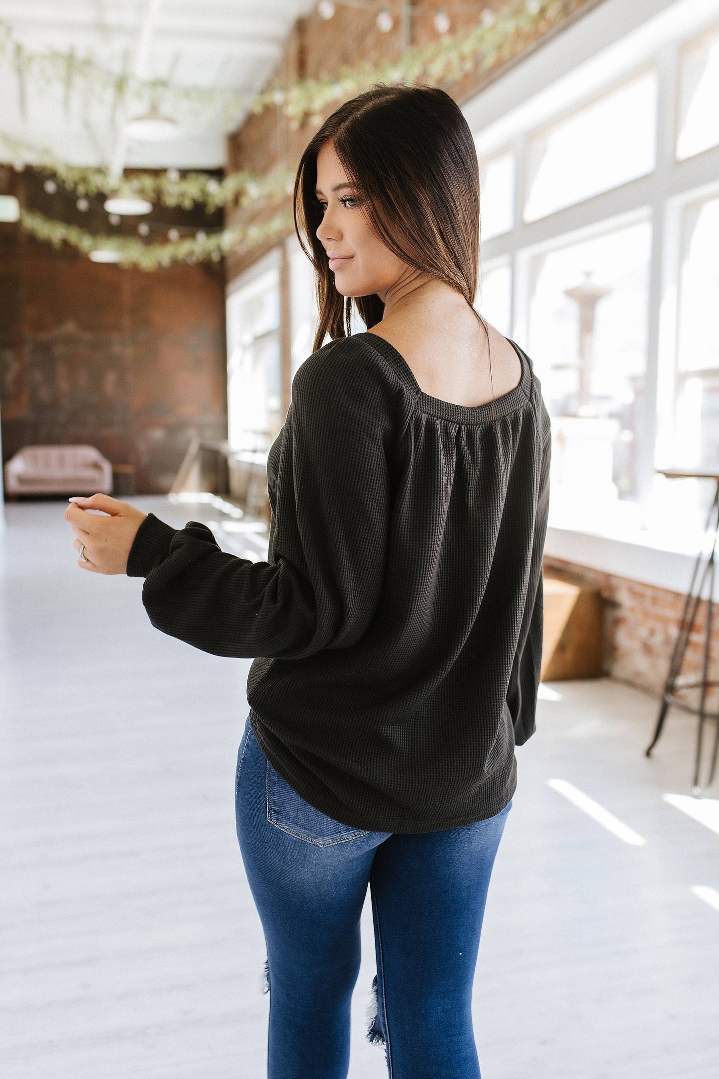 Brynleigh Waffle Knit Pullover