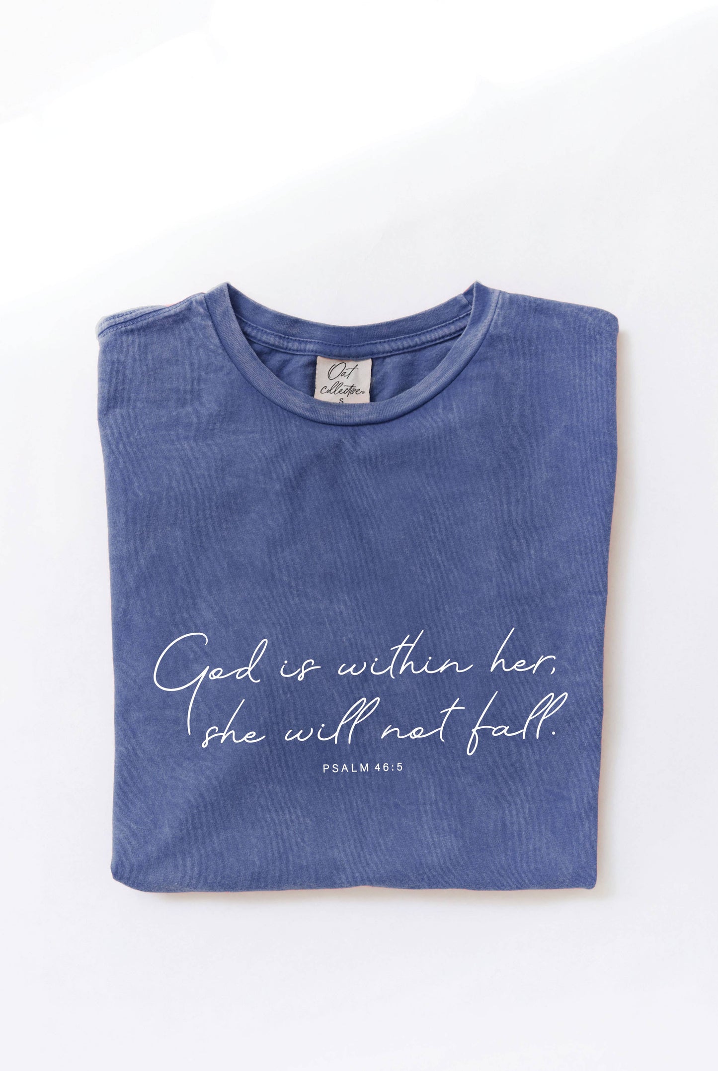 GOD IS WITHIN HER Mineral Graphic Top