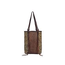 3349 Golden Studs Hair-on Bag