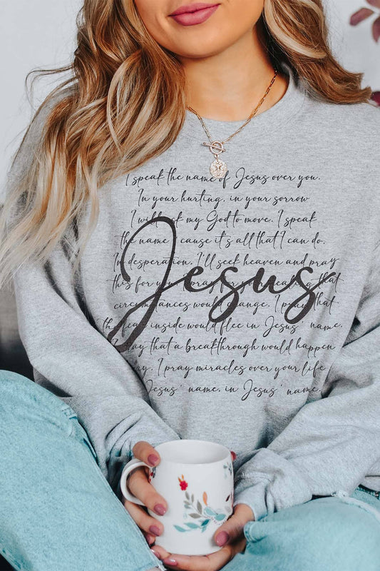 I Speak The Name Sweatshirt (Grey)