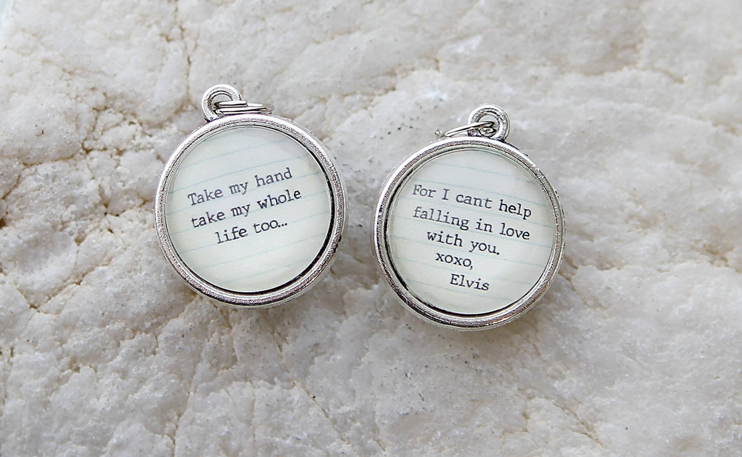 Can't Help Falling In Love XO Double Sided Charm