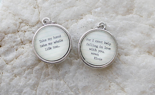 Can't Help Falling In Love XO Double Sided Charm