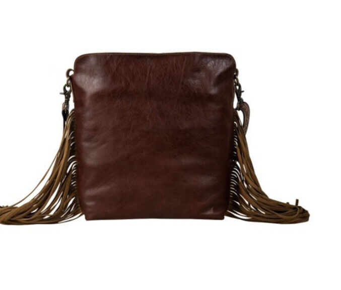 7323 Artesia Way Fringed Hand Tooled Bag