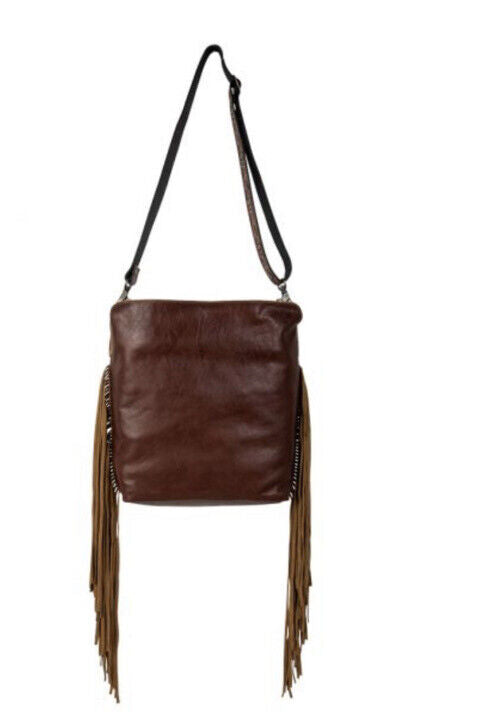7323 Artesia Way Fringed Hand Tooled Bag