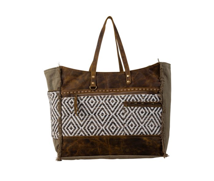7357 Sand Weaver Weekender Bag