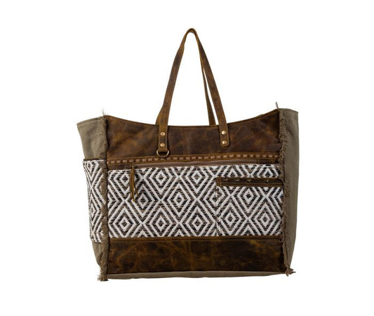 7357 Sand Weaver Weekender Bag