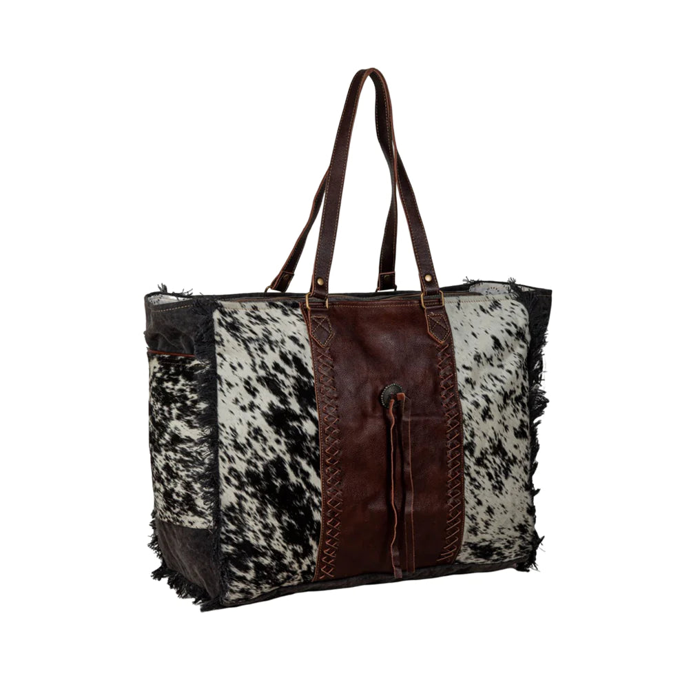 7372 Rosalinda Cross Stitched Weekender Bag