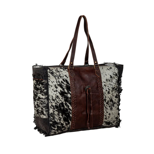 7372 Rosalinda Cross Stitched Weekender Bag