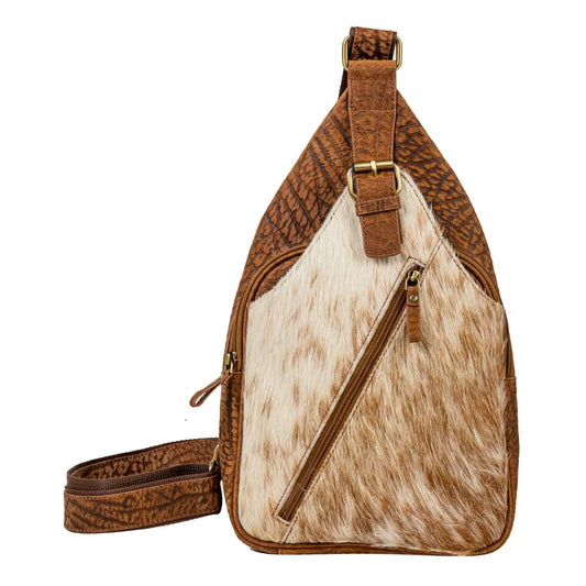 8065 Sierra Falls Hair on Hide Bucket Sling Bag