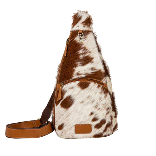 8068 Cullom Trail Hair on Hide Bucket Sling Bag