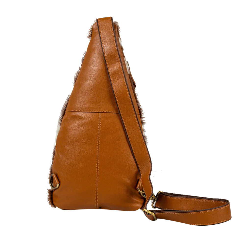 8068 Cullom Trail Hair on Hide Bucket Sling Bag
