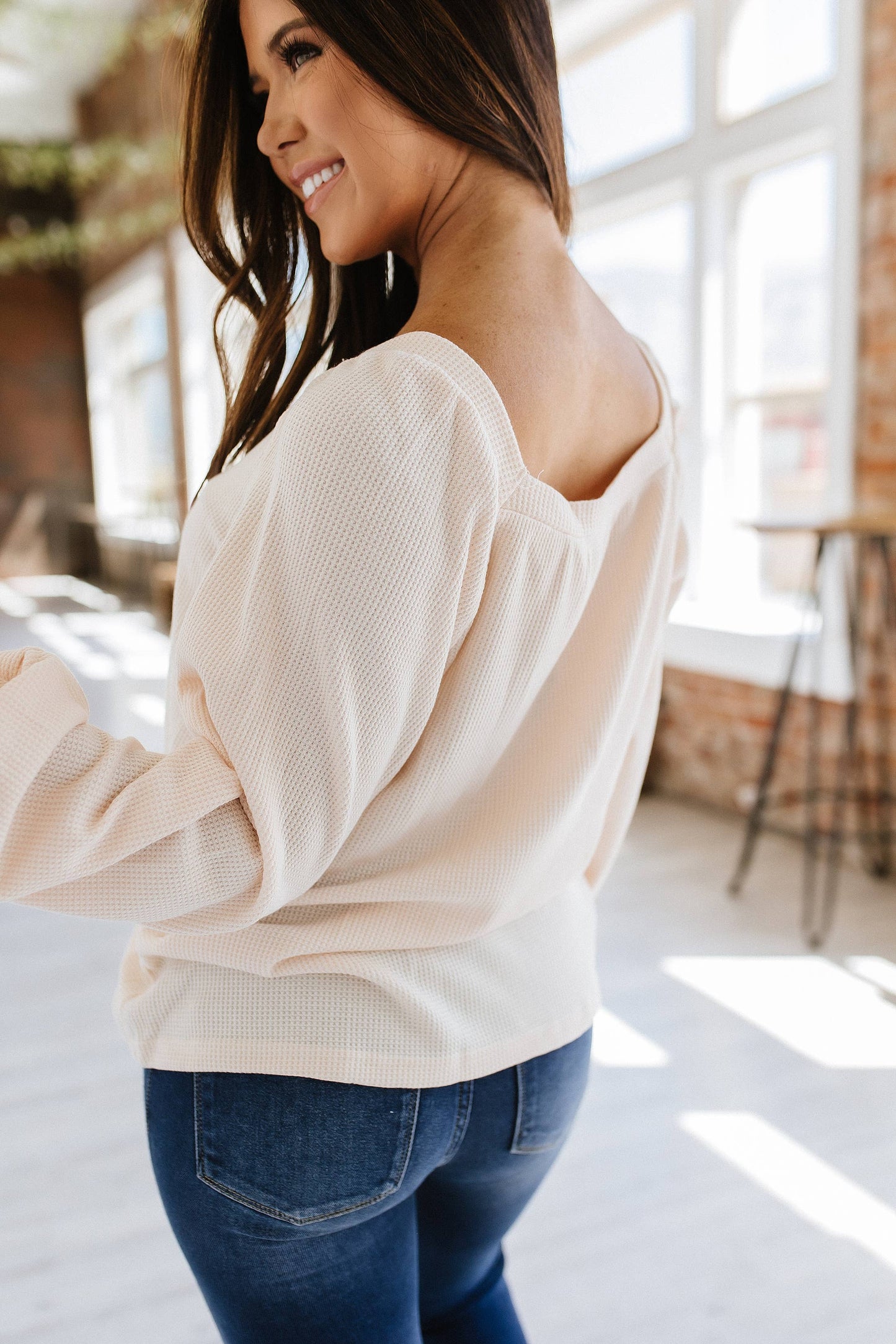 Brynleigh Waffle Knit Pullover