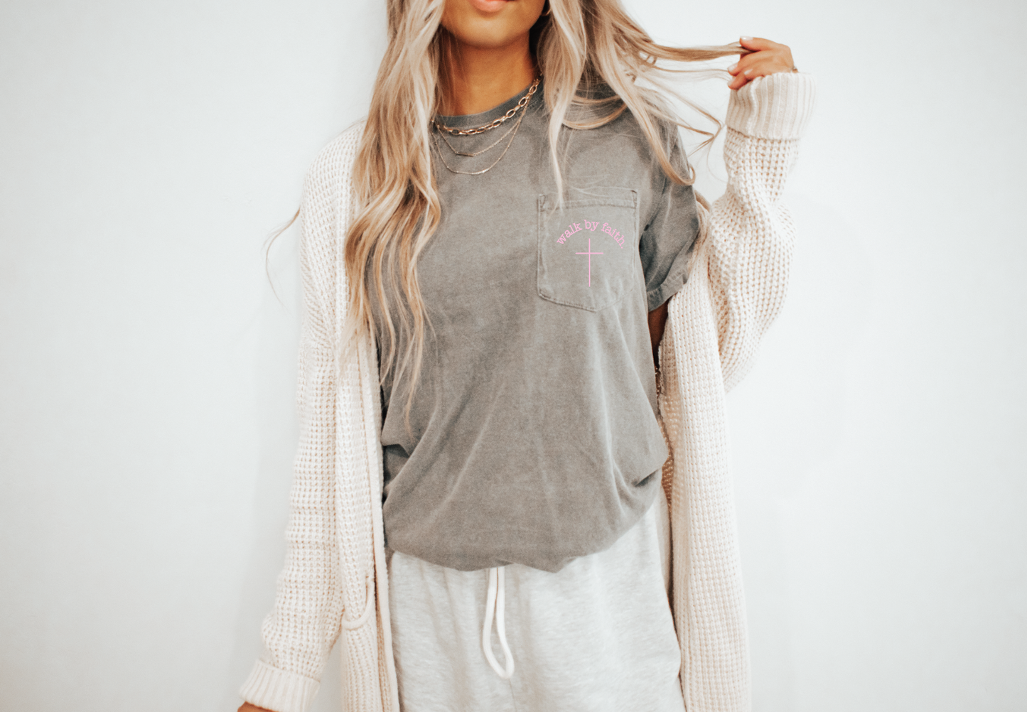 Walk By Faith Pocket Tee