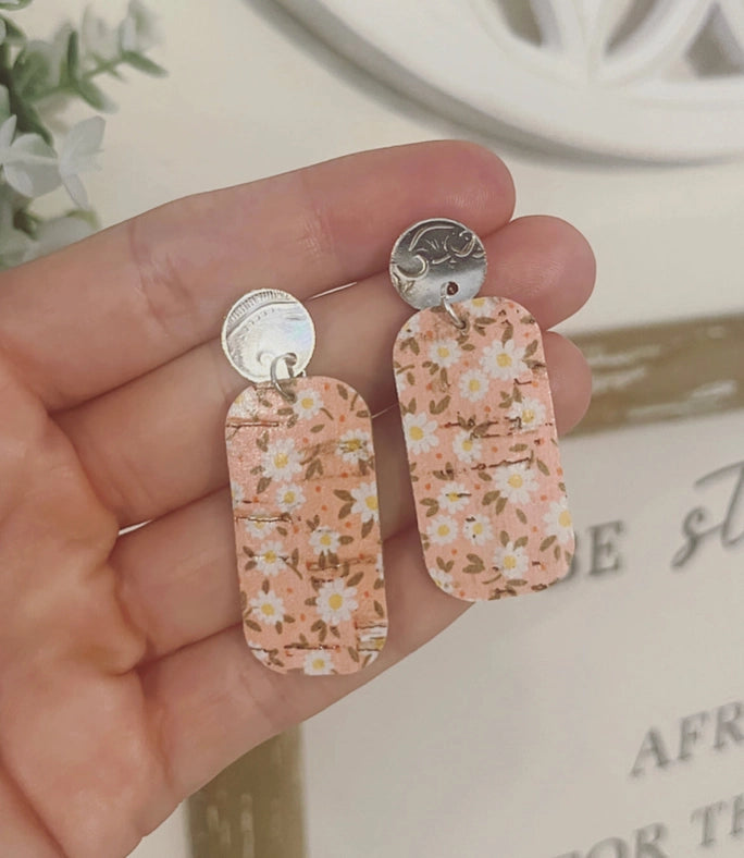 Blush Daisy Leather Drops