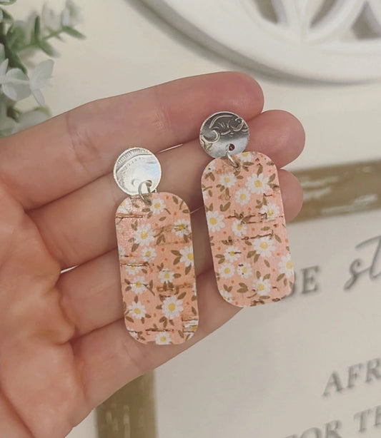 Blush Daisy Leather Drops