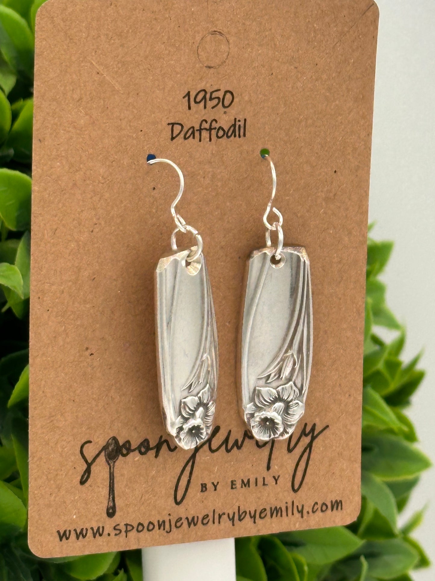 Daffodil Vintage Spoon Earrings