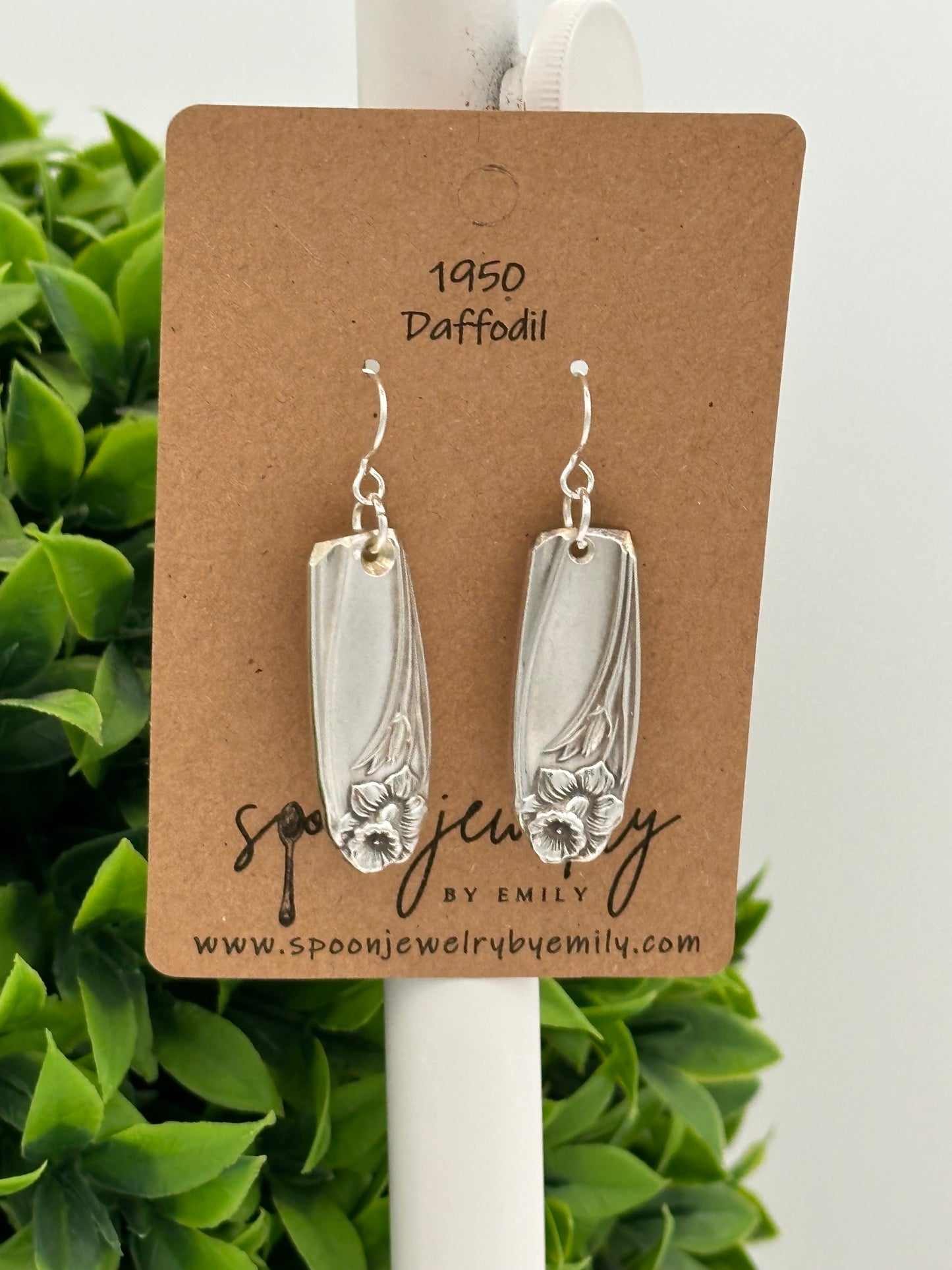 Daffodil Vintage Spoon Earrings