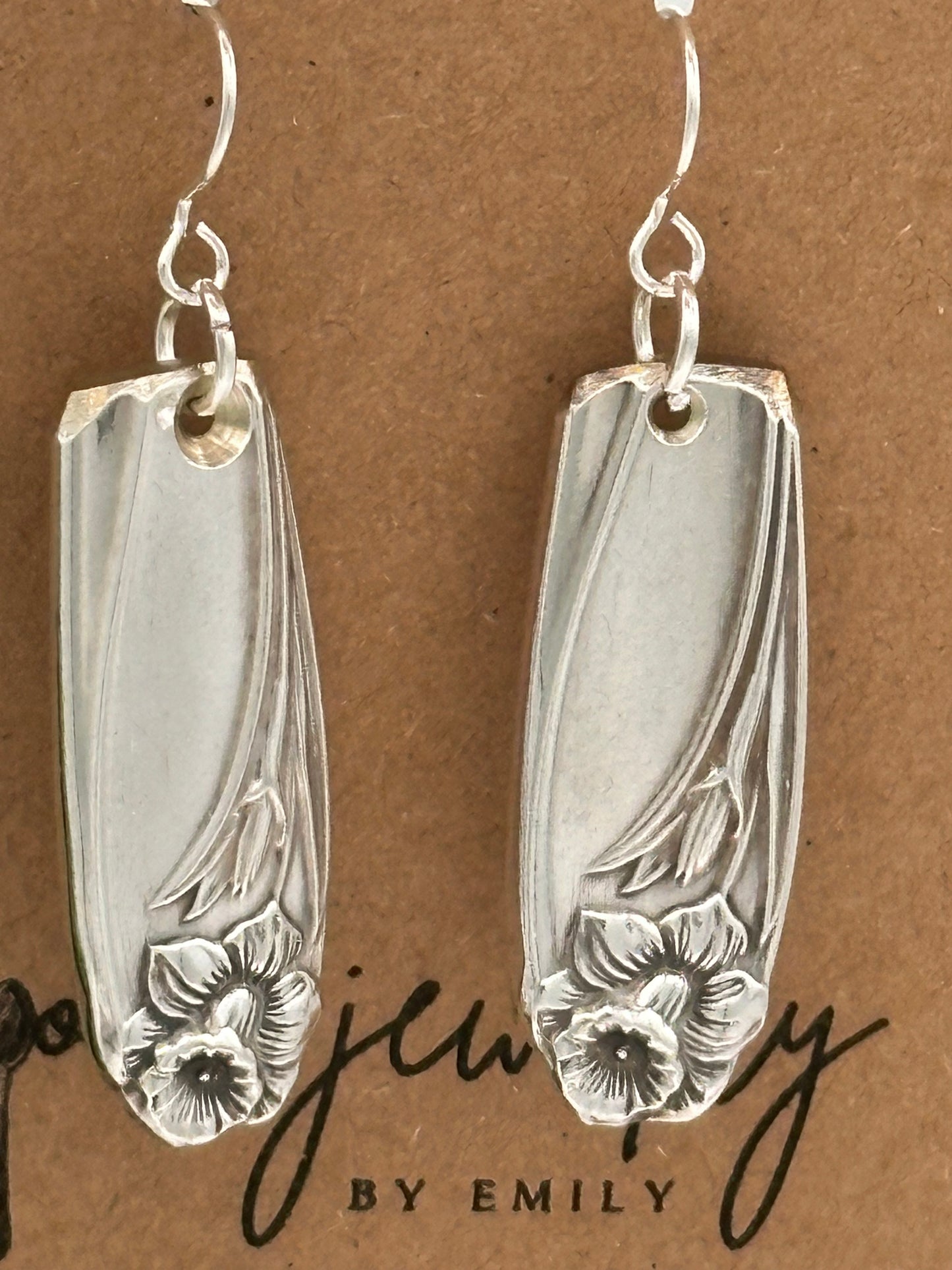 Daffodil Vintage Spoon Earrings