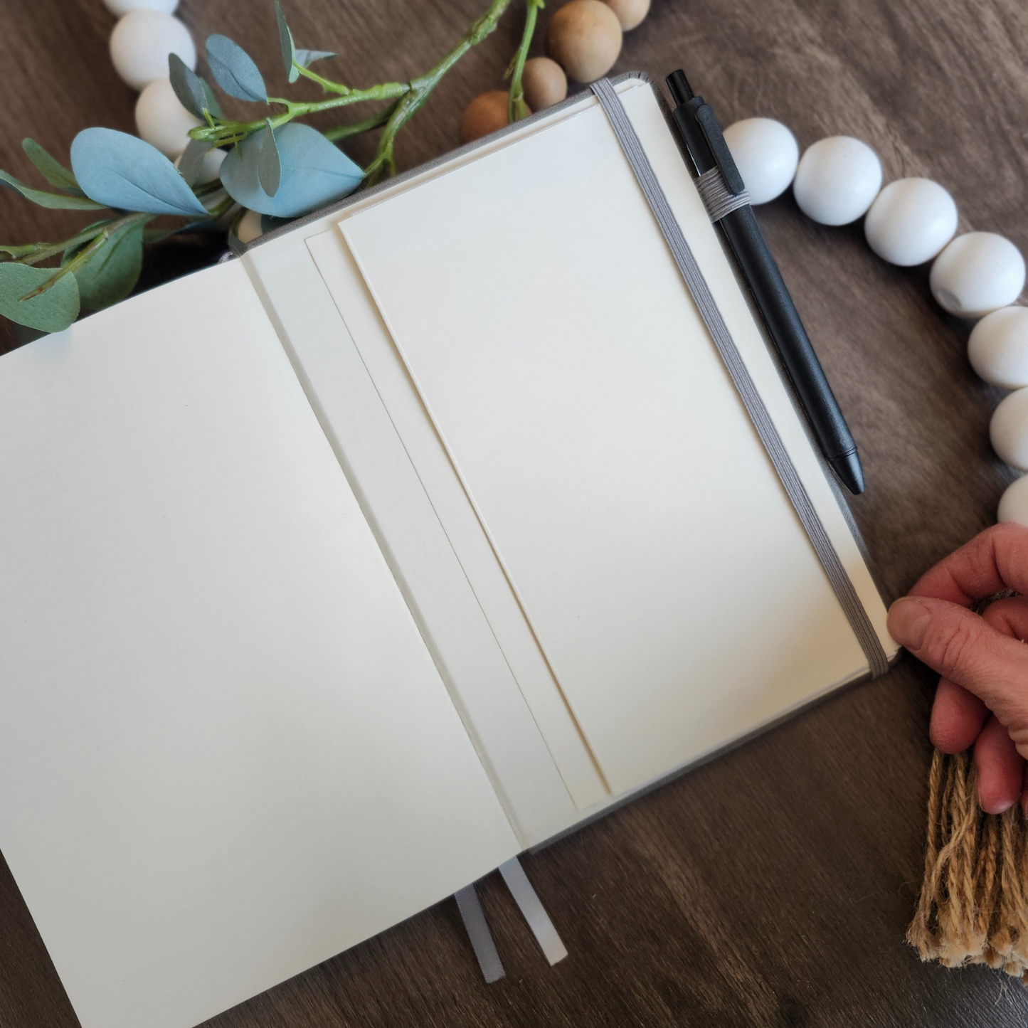 Engraved Leather Christian Journal: Strength & Dignity