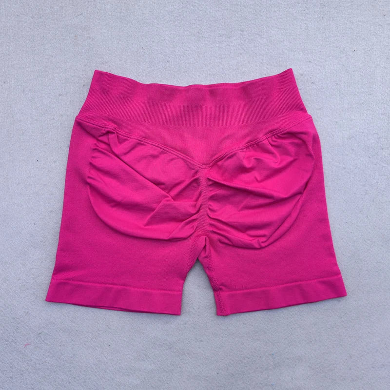 CZGUKE Shorts Low Ribbed Band Gym Shorts Women Workout Clothes Scrunch Bum Seamless Shorts Yoga Biker Sports Shorts