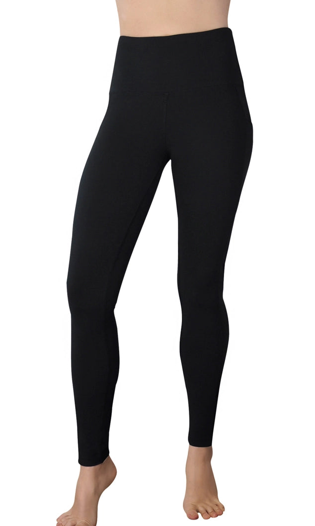 Black Onyx - High Waist Leggings with Pockets