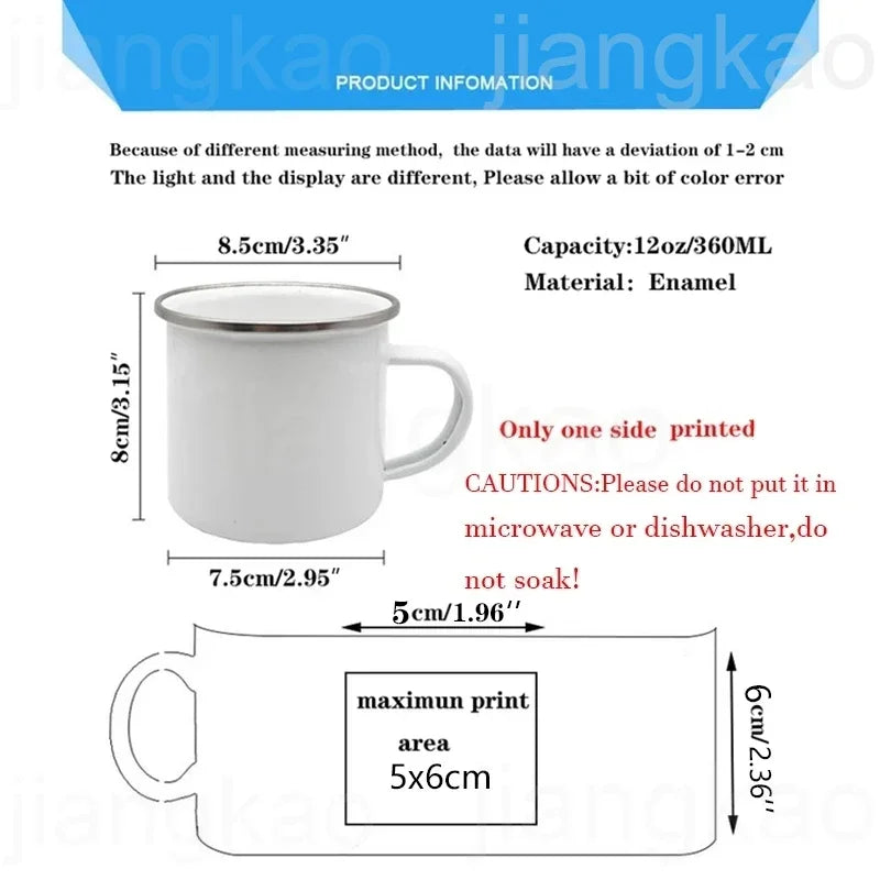 Christian Psalm Jesus God Faith Pattern Printed Mugs Coffee Cups Drinks Water Cup Enamel Camping Mug Handle Drinkware Best Gift