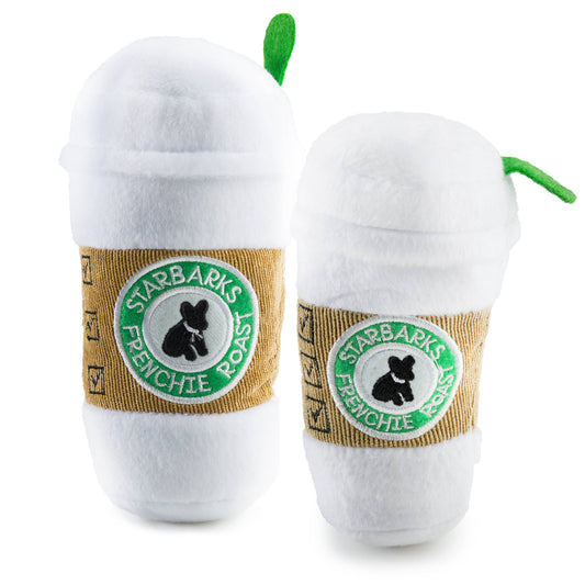 Starbarks Coffee Cup W/ Lid Squeaker Dog Toy