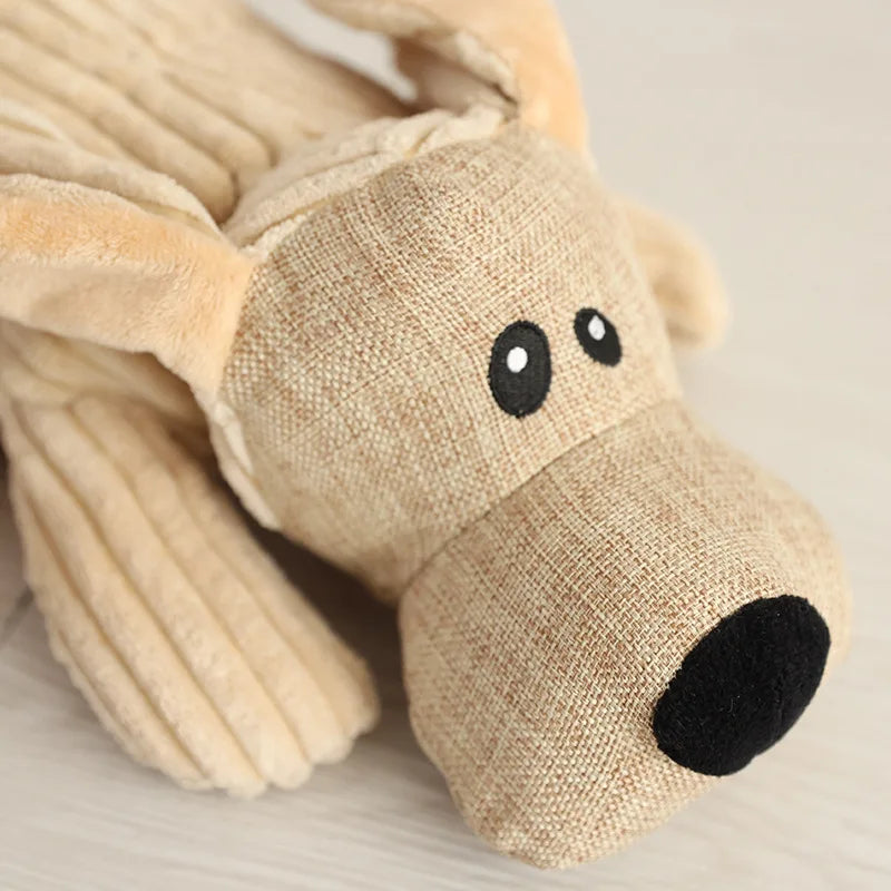 New Pet Plush Toy Dog Teeth Bite Resistant Cute Animal Pet Squeak Toy Fashion Dog Interactive Supplies Dog Stuff