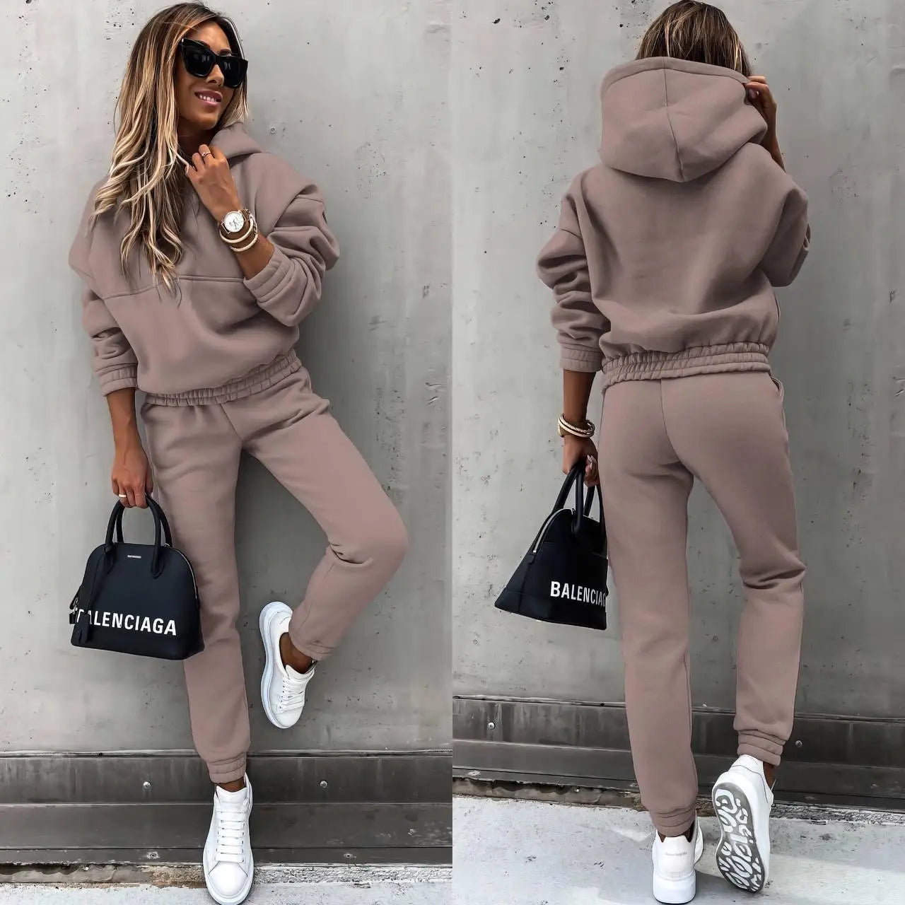 Womens 2 Piece Outfits Lounge Hoodie Sweatsuit Sets Plus Size Fall Fashion Clothes Airport Travel Pants Tracksuits