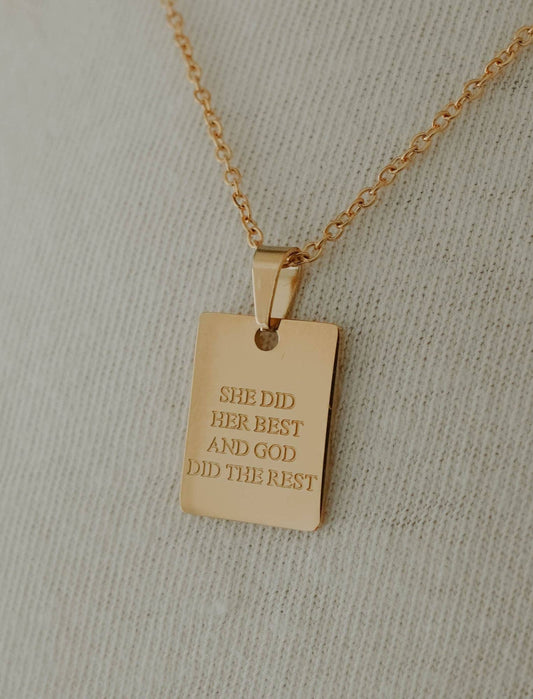 Necklace: She Did Her Best (18 kt Gold)