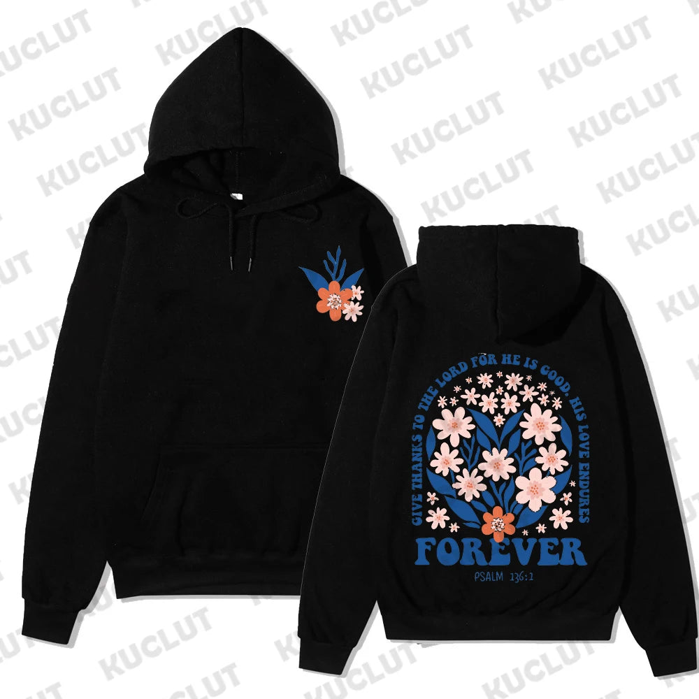 There Was Jesus Hoodie Floral Christian Women Clothing Religious Shirt Trendy Christian Sweatshirt Faith Based Sportwear Clothes