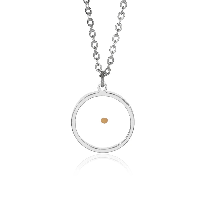 Creativity Mustard Seed Necklace Fashion Stainless Steel Chain Faith Necklace For Women Girl Christian Inspirational Jewelry