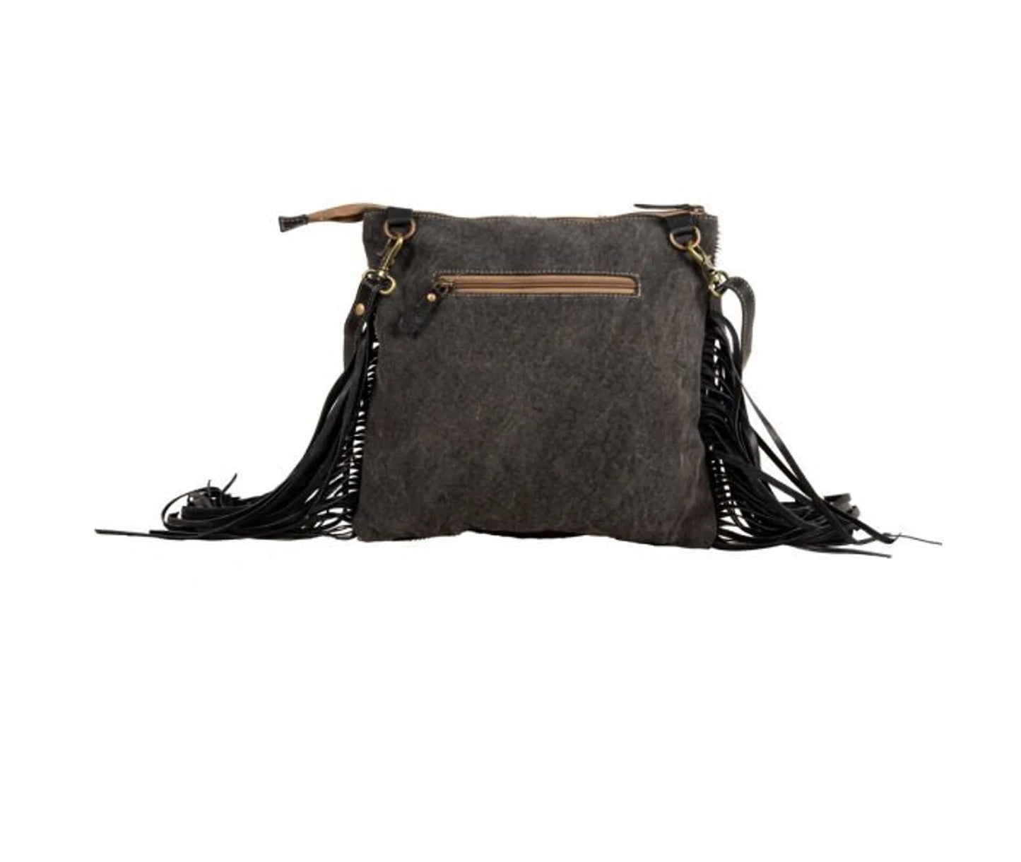 7869 Tumbleweed Trail Fringed Hand Tooled Bag