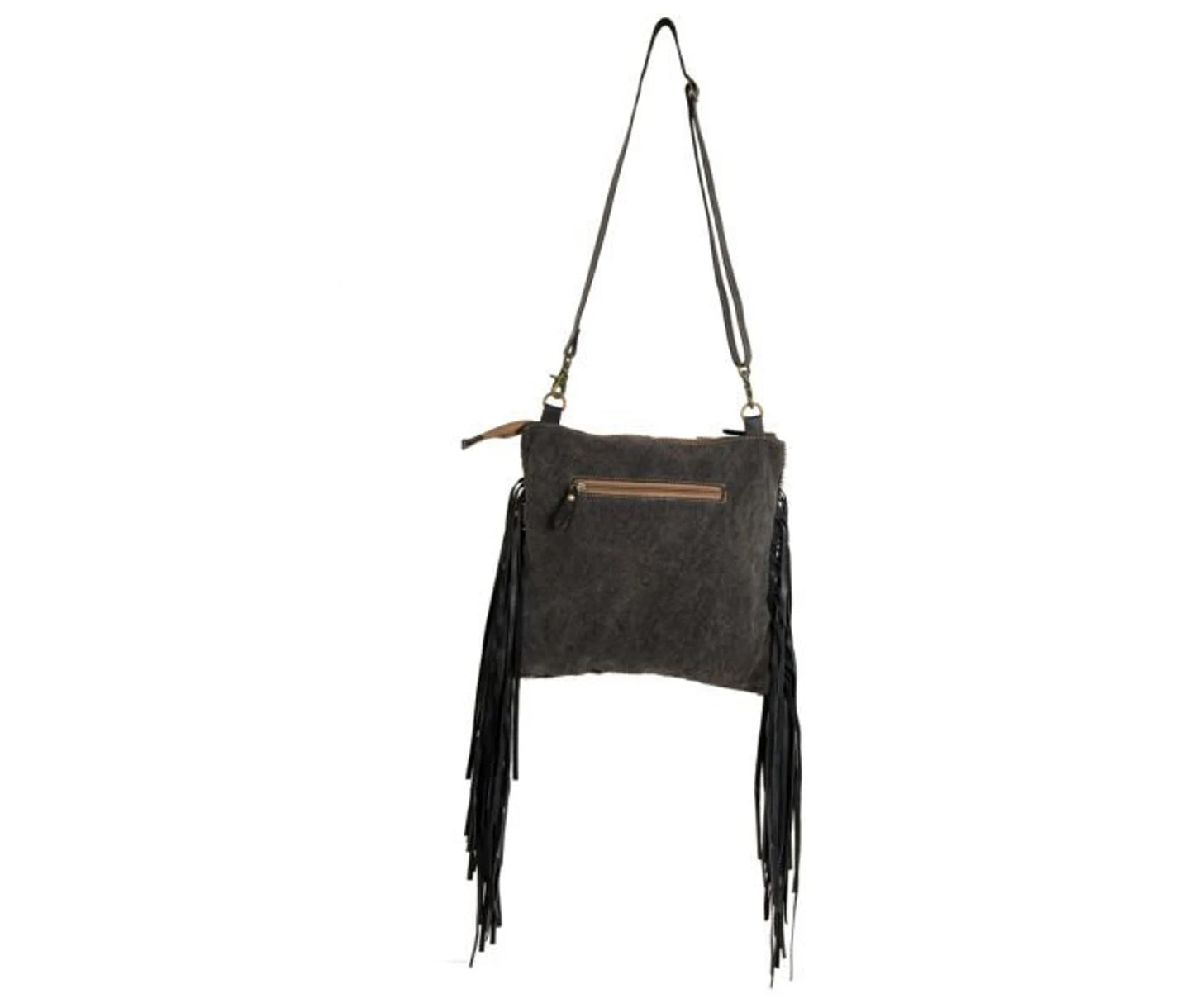 7869 Tumbleweed Trail Fringed Hand Tooled Bag