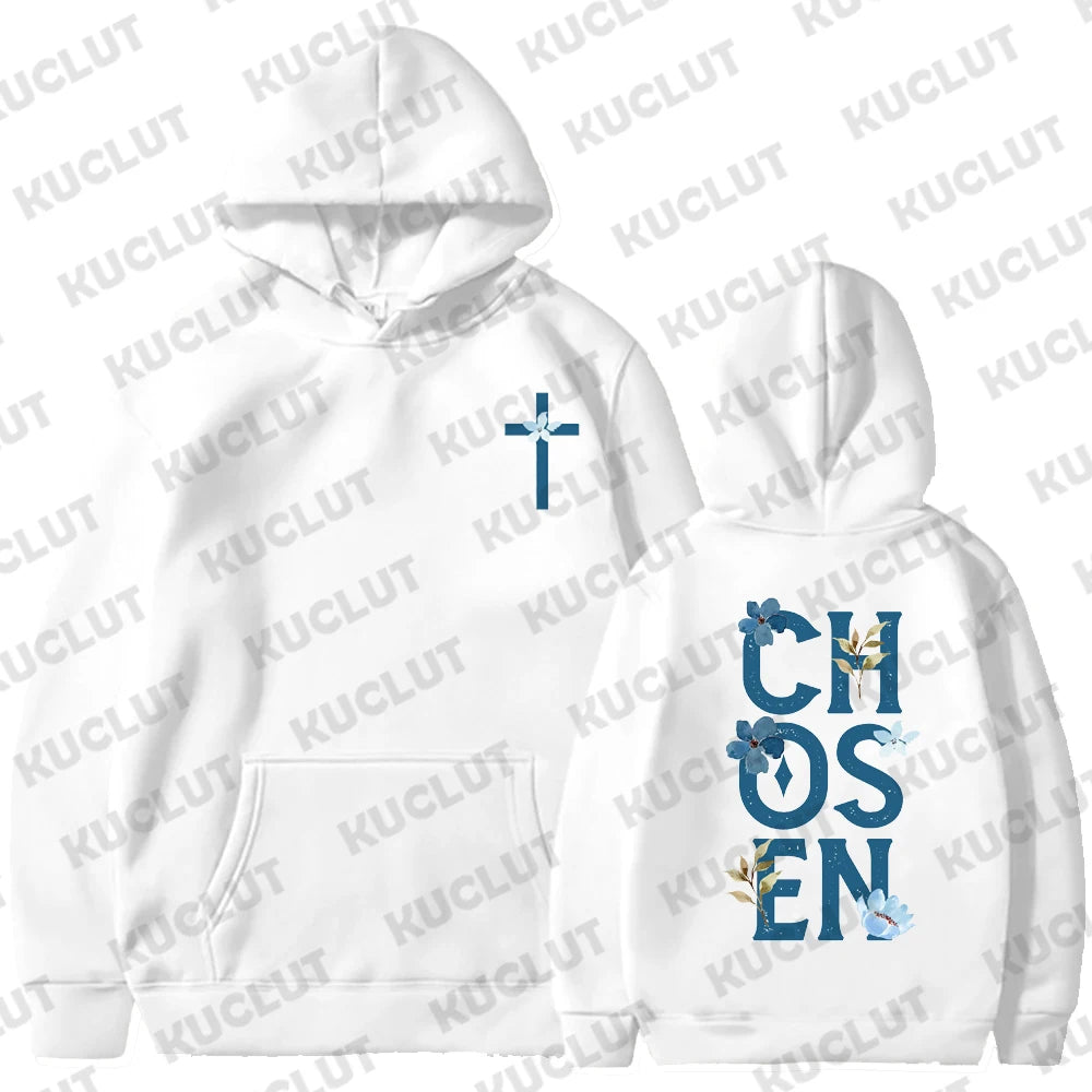 There Was Jesus Hoodie Floral Christian Women Clothing Religious Shirt Trendy Christian Sweatshirt Faith Based Sportwear Clothes