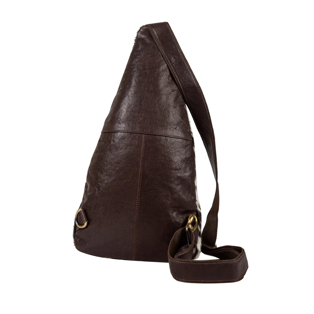 8067 Cullom Trail Hair on Hide Bucket Sling Bag