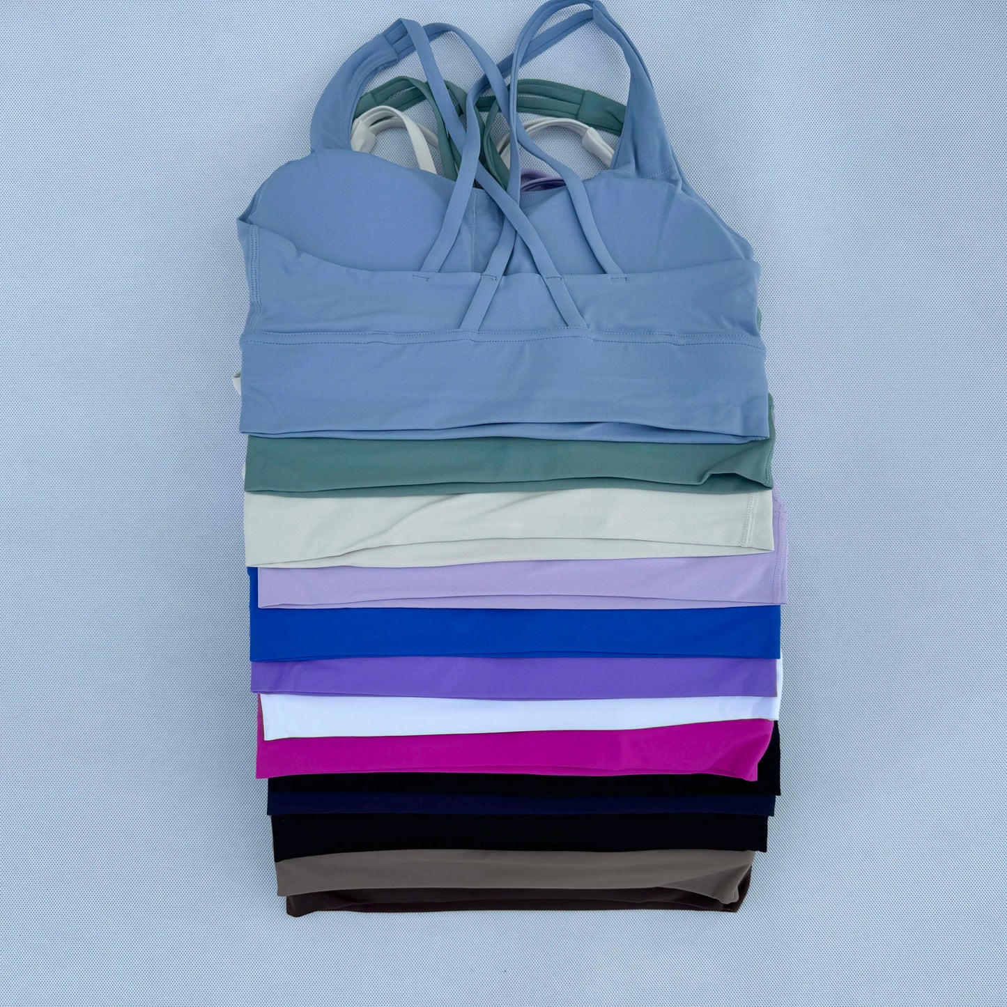 Woman Clothes Gym Top Breathable Sports Bra Cross-Backed Yoga Bra Outdoor Jogging Push Up Fitness Trainning Sportswear Underwear