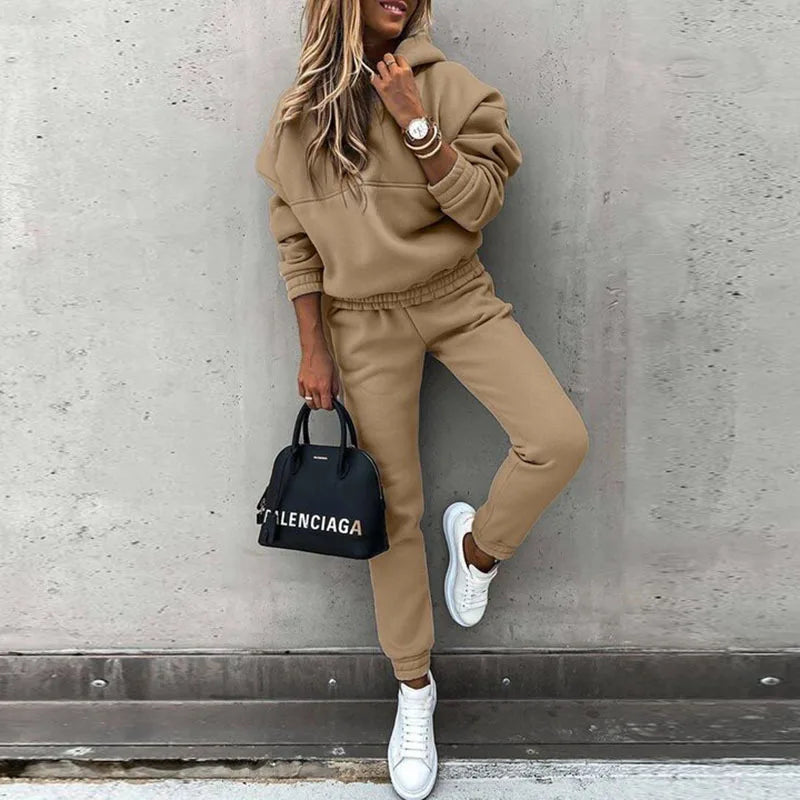 Womens 2 Piece Outfits Lounge Hoodie Sweatsuit Sets Plus Size Fall Fashion Clothes Airport Travel Pants Tracksuits