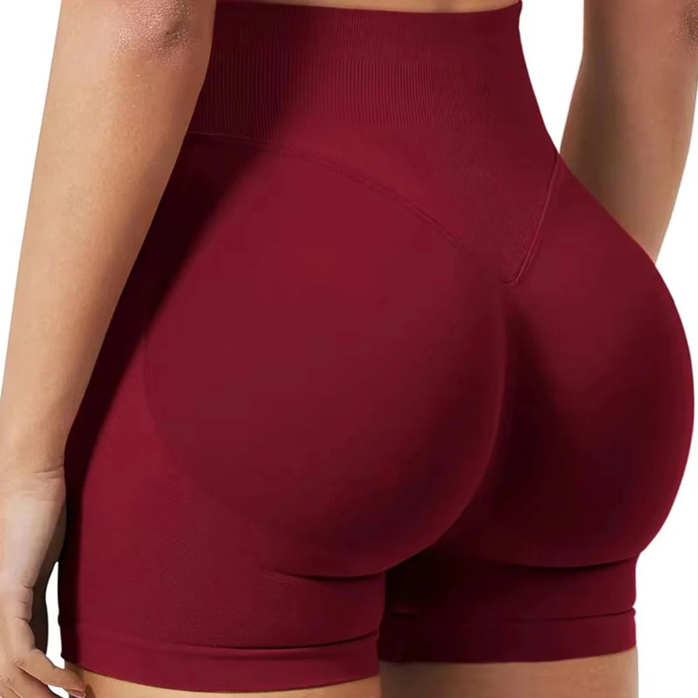 CZGUKE Shorts Low Ribbed Band Gym Shorts Women Workout Clothes Scrunch Bum Seamless Shorts Yoga Biker Sports Shorts