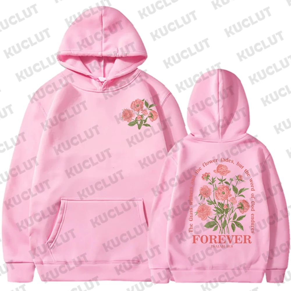 There Was Jesus Hoodie Floral Christian Women Clothing Religious Shirt Trendy Christian Sweatshirt Faith Based Sportwear Clothes