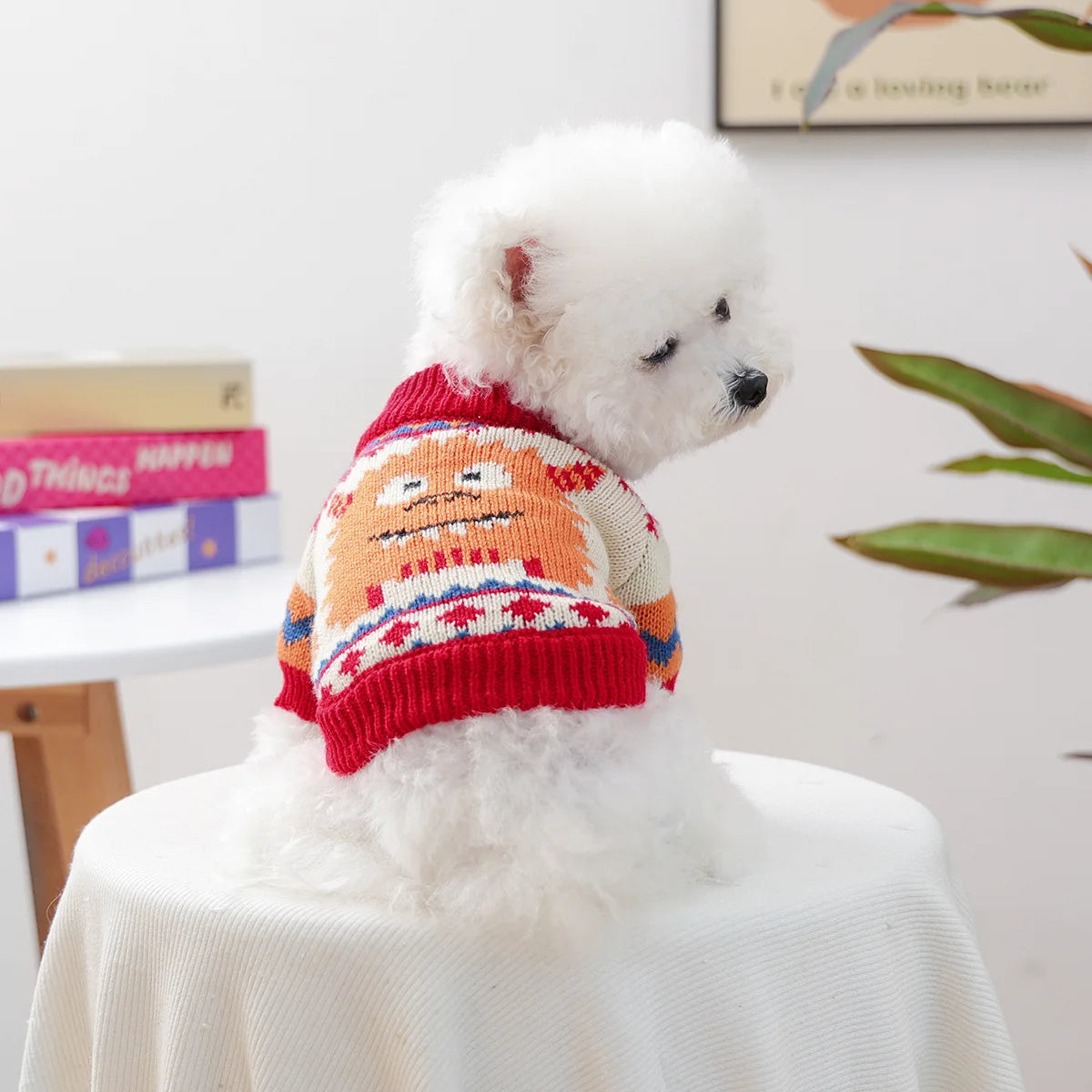 Halloween Sweater Costumes For Small Dogs Pullover Outfit Pet Knitted Clothes Chihuahua  Sausage Autumn Winter Puppy Cat Stuff